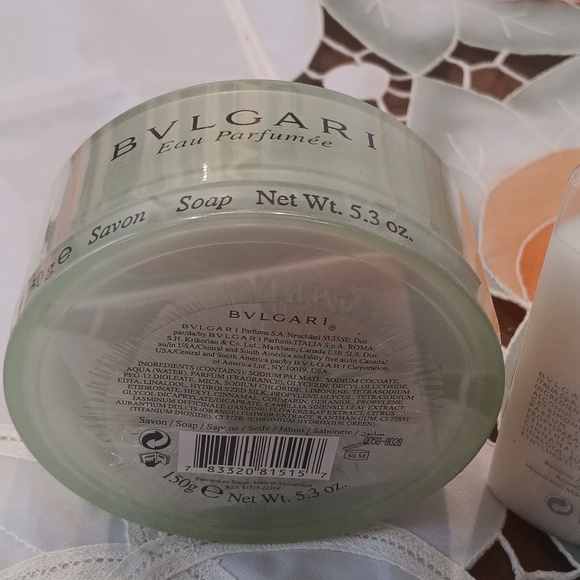 Bulgari Eau Parfumée au Thé Vert Soap Sealed. Free Conditioner, Vintage - Picture 3 of 4